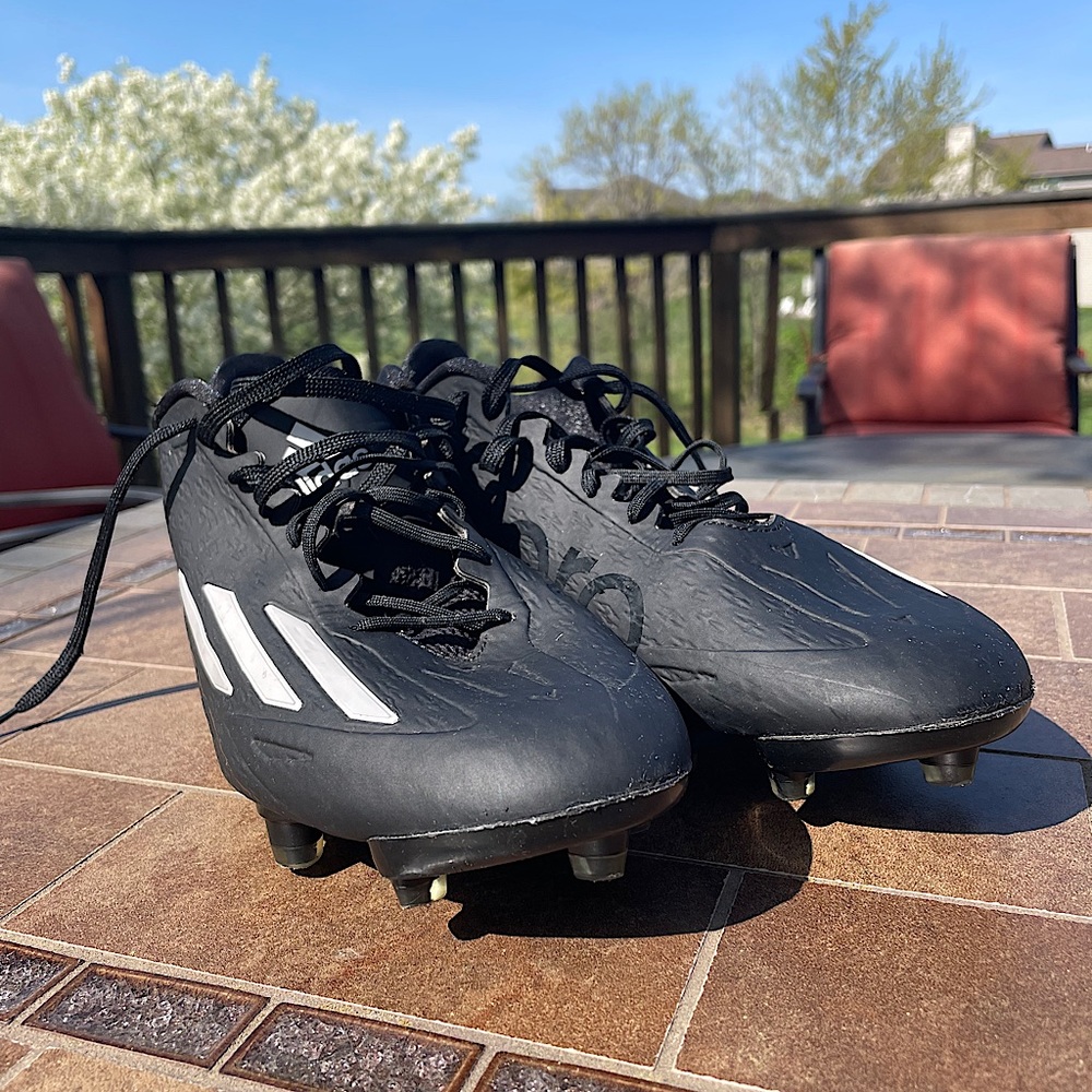 Men’s Adidas Adizero Football Cleats Black Size 13